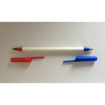 Шариковая ручка с наконечником синего и красного цвета